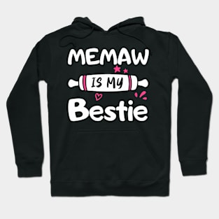 Cute Memaw Is My Bestie Spoiled Family Reunion Matching Hoodie